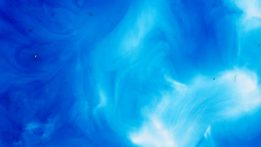 a sky filled with lots of blue and white clouds, inspired by Yves Klein, pexels, abstract art, blue translucent resin, blue: 0.5, blue glacier, venus surface