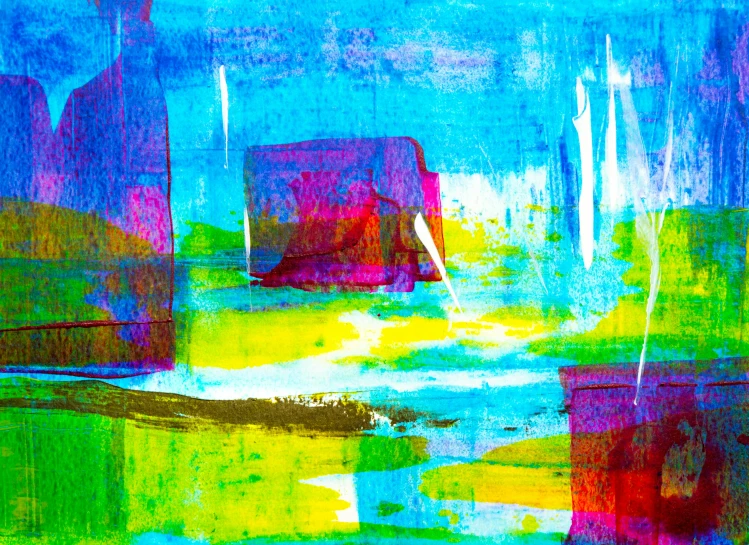 a painting with a lot of colors on it, an abstract painting, abstract art, 8 k artistic lithography, bright summer day, cool saturated colours, abstract!