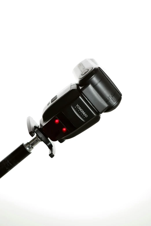 a close up of a camera on a tripod, bright camera flash enabled, rapier, set against a white background, yasuke 5 0 0 px models