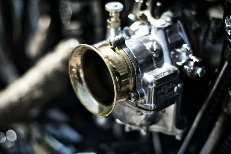 a close up of a carbuke on a motorcycle, a portrait, unsplash, wide shot photograph, killian eng, multi-part, engineered
