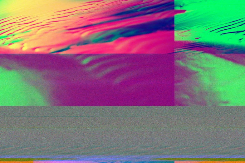a close up of a person on a surfboard, an album cover, generative art, databending, abstract blocks, beaches, digital art - n 5