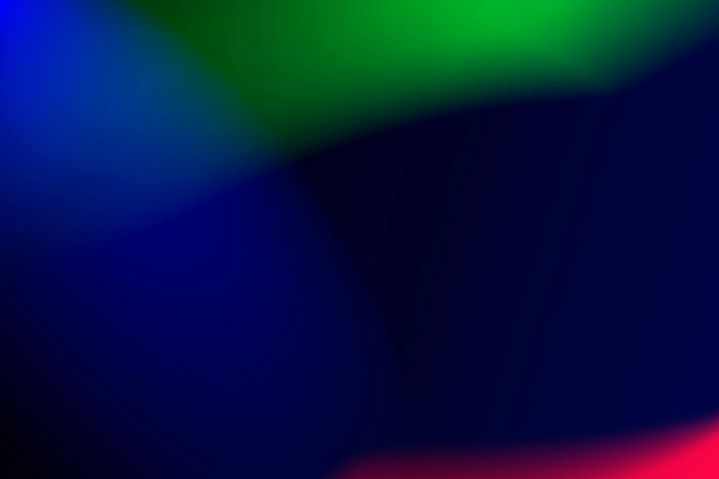 a blurry image of red, green, and blue lights, a raytraced image, by Jan Rustem, color field, wallpaperflare, indigo rainbow, shadow gradient, light green and deep blue mood