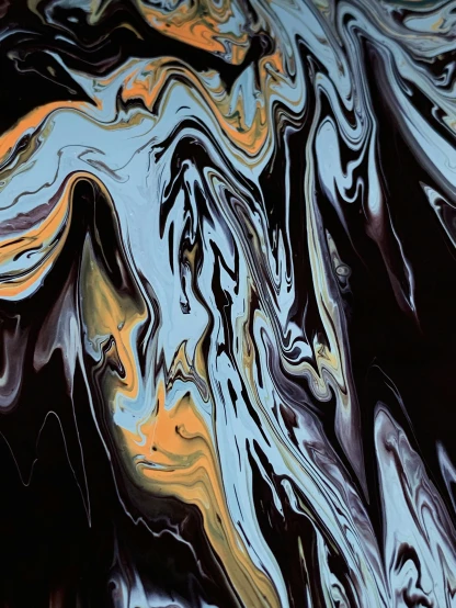 a close up of a painting of a horse, an abstract painting, reddit, rippling liquid, ilustration, album cover, /r/earthporn