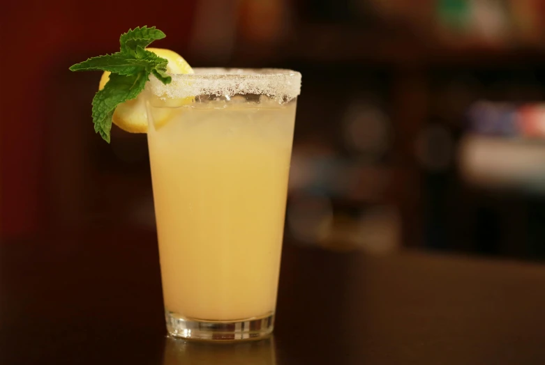 a close up of a drink on a table, thumbnail, fan favorite, lemonlight, full frontal shot