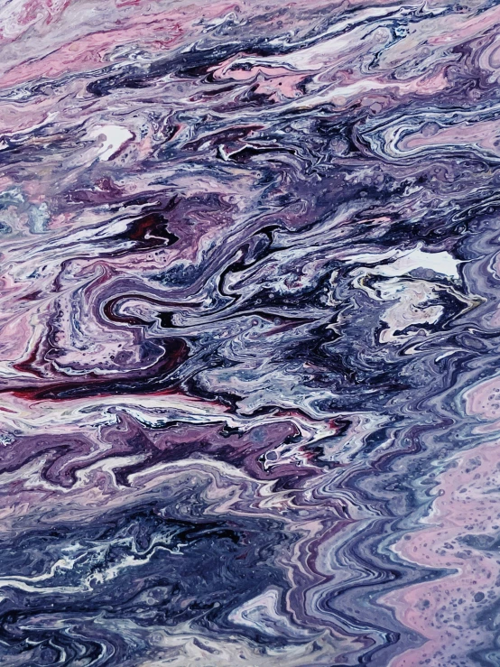 a close up of a purple and black marbled surface, an ultrafine detailed painting, trending on unsplash, “ femme on a galactic shore, pastelwave, white lava, 4k)