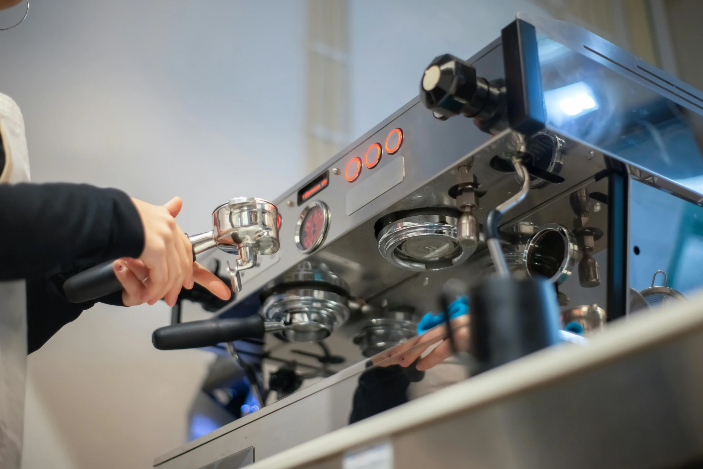 a bari bari bari bari bari bari bari bari bari bari bari bari bari bari bari bari bari bari bari bari bari bari bari bari bari bari bari, a portrait, unsplash, espresso machine, hands on counter, closeup - view, youtube thumbnail