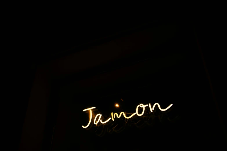 a neon sign is lit up in the dark, an album cover, by Tanaka Isson, tamron so 85mm, at after noon, james gleeson, candid photo