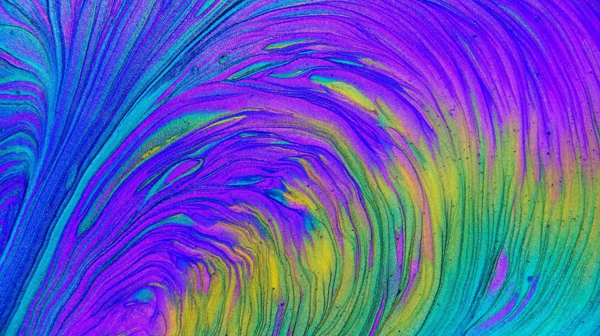 a colorful swirl of paint on a piece of paper, a microscopic photo, by Jan Rustem, abstract art, earthwave, iridescent tubes, vaporwave colors, sand swirling