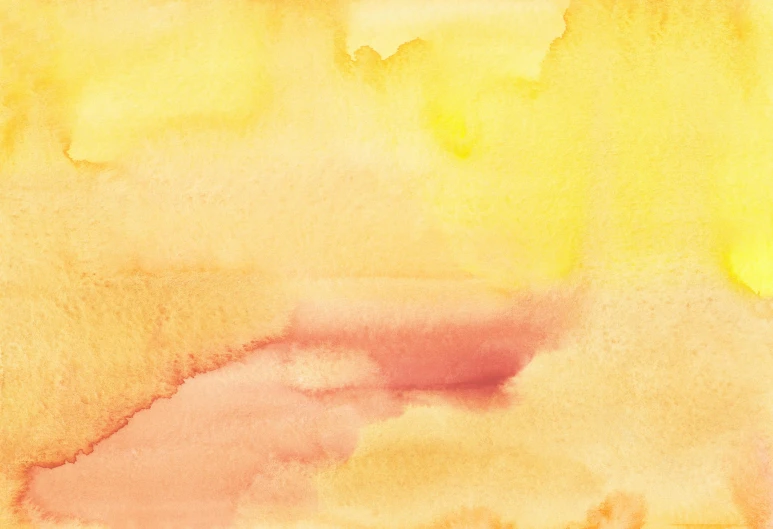 a watercolor painting of yellow and pink clouds, inspired by Helen Frankenthaler, shutterstock contest winner, 144x144 canvas, yellow wallpaper, gradient orange, pale yellow wallpaper