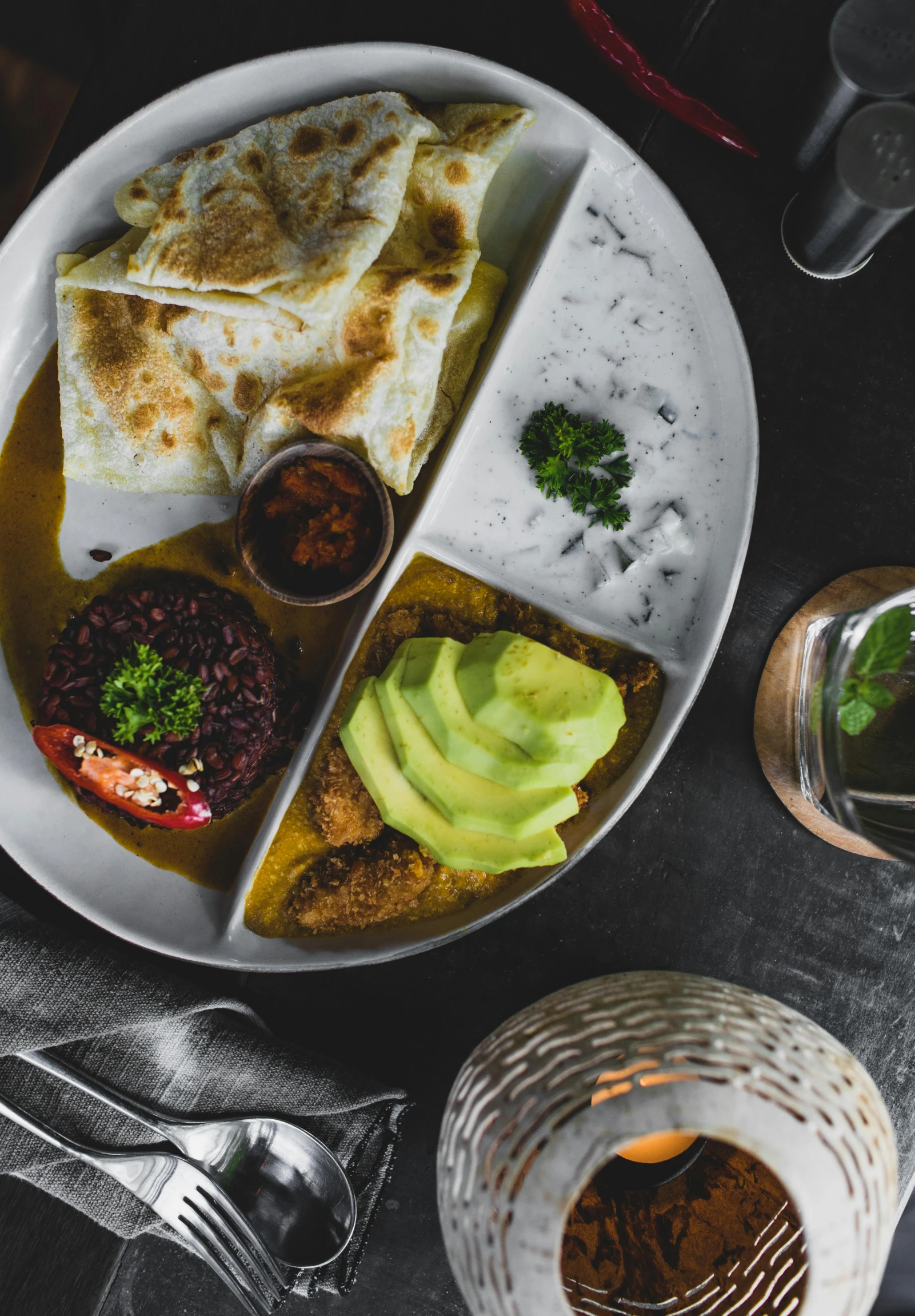 a plate of food sitting on top of a table, inspired by Ceferí Olivé, pexels contest winner, mexico city, thumbnail, 1 5 9 5, 278122496