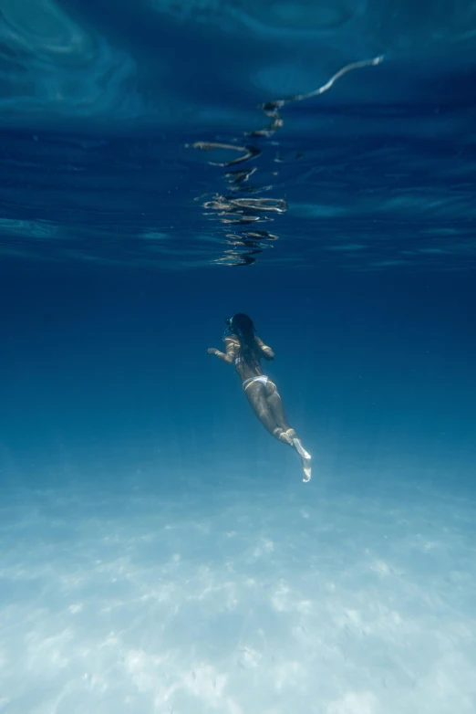 a person swimming under the water in the ocean, jen atkin, conde nast traveler photo, sara ali, explorer