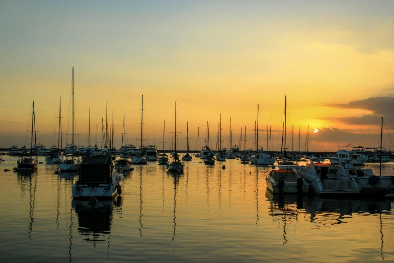 a number of boats in a body of water, pexels contest winner, sunny amber morning light, fan favorite, caulfield, thumbnail