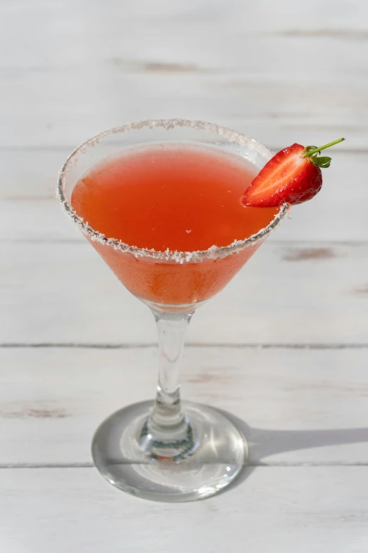 a close up of a drink in a glass on a table, spanish princess, strawberry granules, fan favorite, mid body