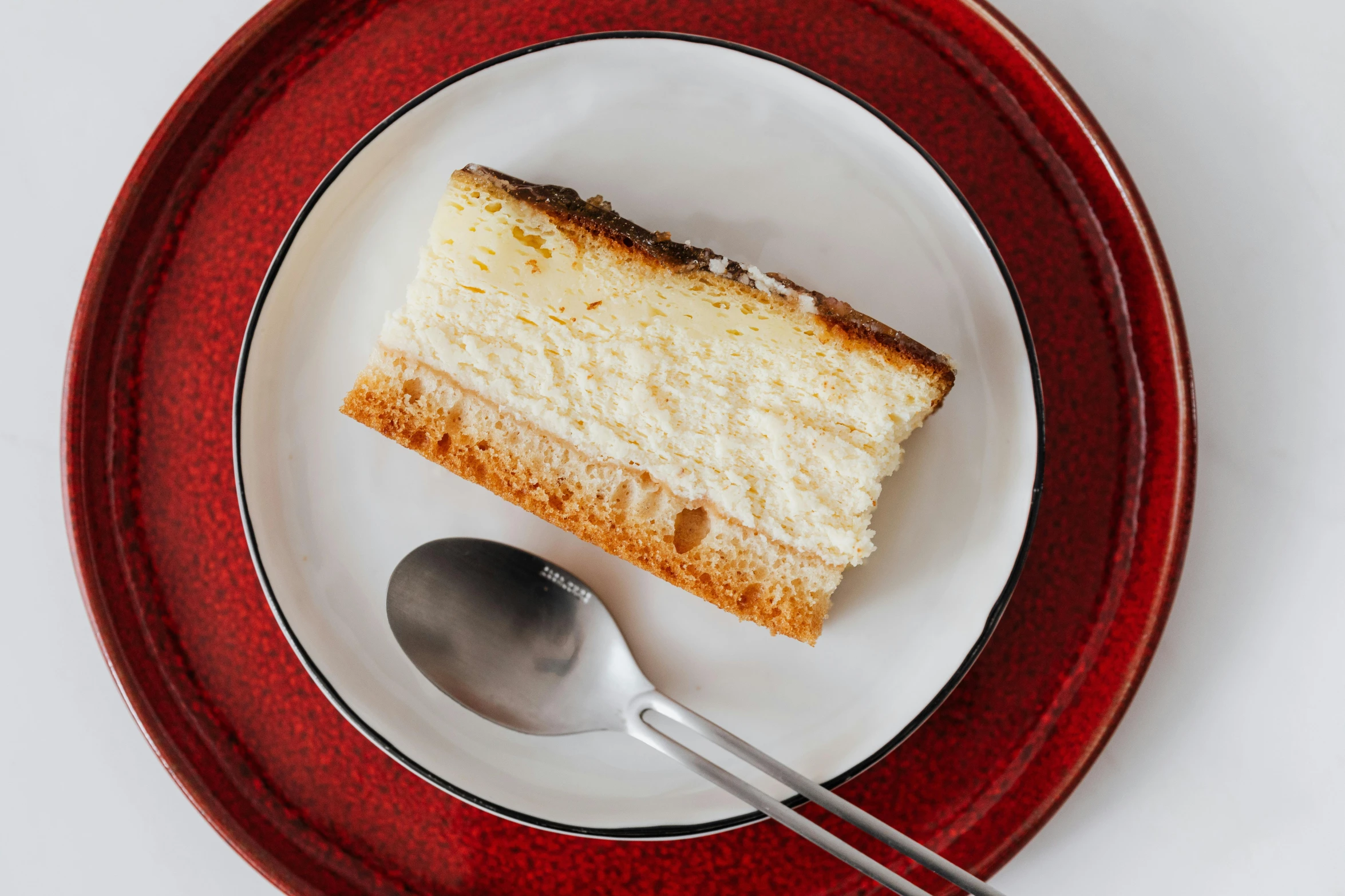 a piece of cake on a plate with a spoon, unsplash, mingei, square, extremely high resolution, vanilla, fan favorite