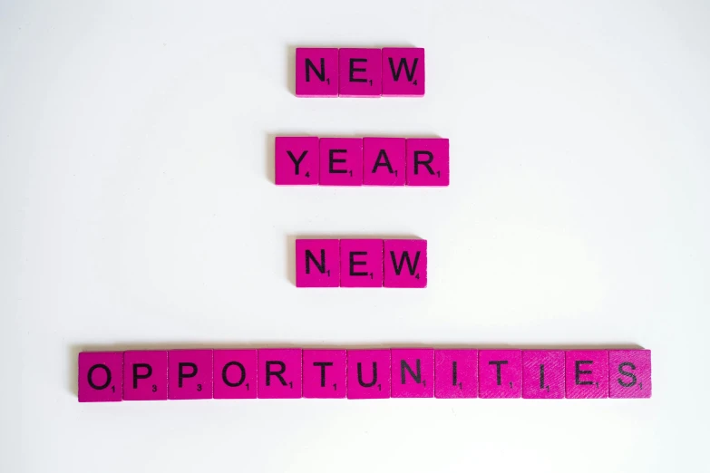 the words new year, new opportunity, opportunity, opportunity, opportunity, opportunity, opportunity, opportunity, opportunity, opportunity, opportunity, opportunity,, by Carey Morris, pexels, pink, square, healthcare, holiday