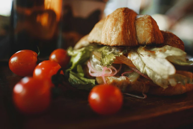 a sandwich sitting on top of a wooden cutting board, pexels contest winner, art nouveau, thumbnail, cinematic close shot, diner food, background image