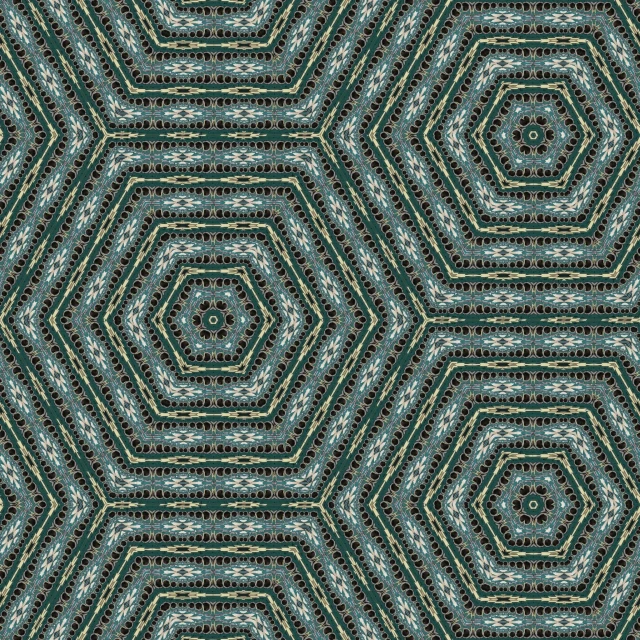 a pattern that looks like hexagons, a mosaic, inspired by Buckminster Fuller, pixabay contest winner, carpet, tileable texture, diatoms, detailed and intricate image