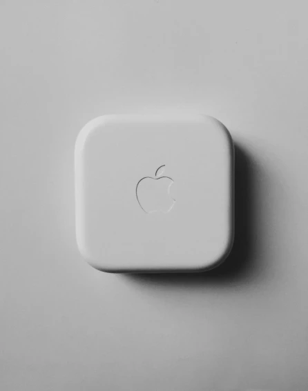 a white box with an apple logo on it, a picture, by andrei riabovitchev, square, switch, album, ese