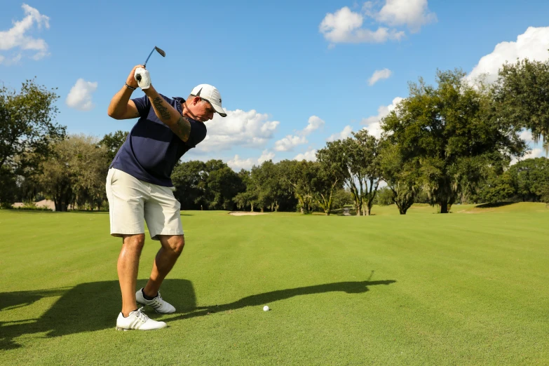 a man hitting a golf ball on a golf course, a portrait, by Scott M. Fischer, pexels contest winner, avatar image, tx, ad image, thumbnail