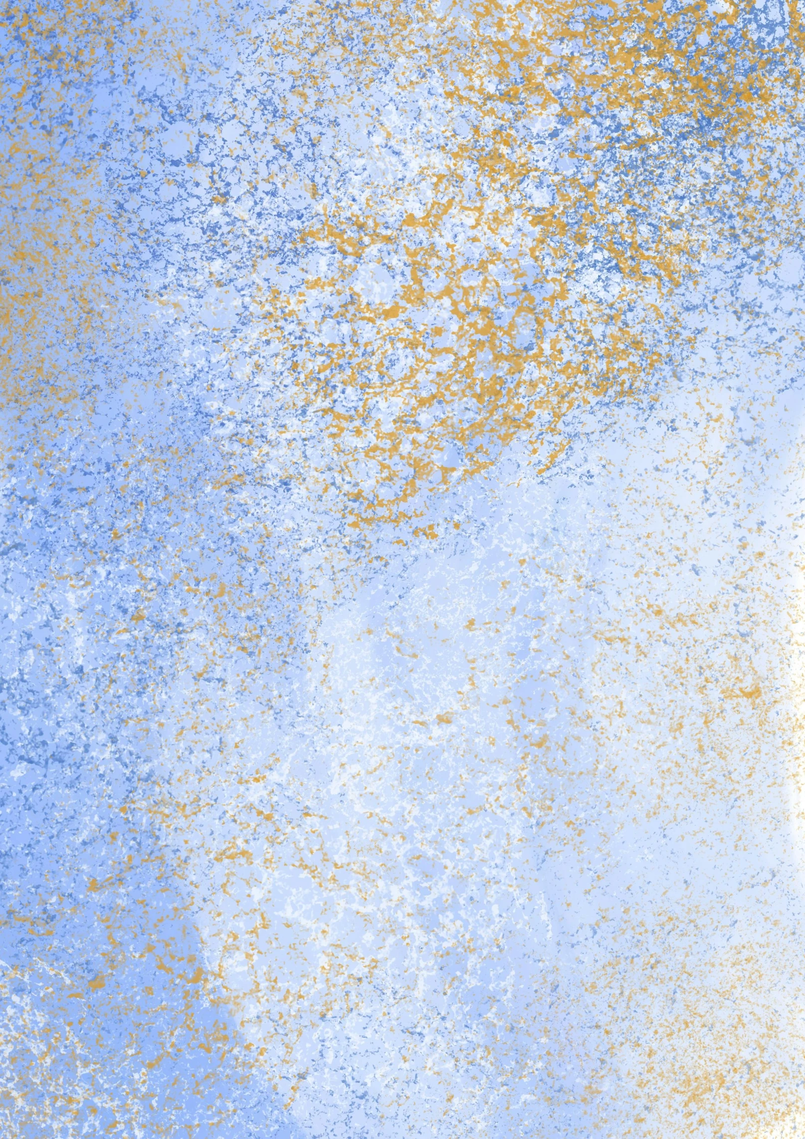 a man riding a surfboard on top of a wave, inspired by Lorentz Frölich, reddit, conceptual art, blue and gold palette, frosted texture, 2 5 6 x 2 5 6 pixels, abstract paint color splotches