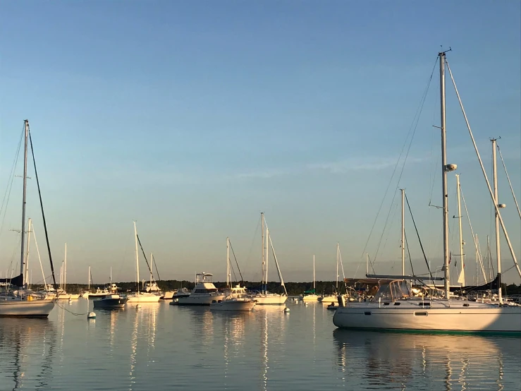 a number of boats in a body of water, by Pamela Drew, pexels contest winner, evening light, fan favorite, upon a peak in darien, clear and sunny