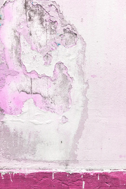 a red fire hydrant sitting next to a pink wall, an album cover, inspired by Julian Schnabel, trending on unsplash, shattered crumbling plaster, ( ( abstract ) ), light pink, helene frankenthaler