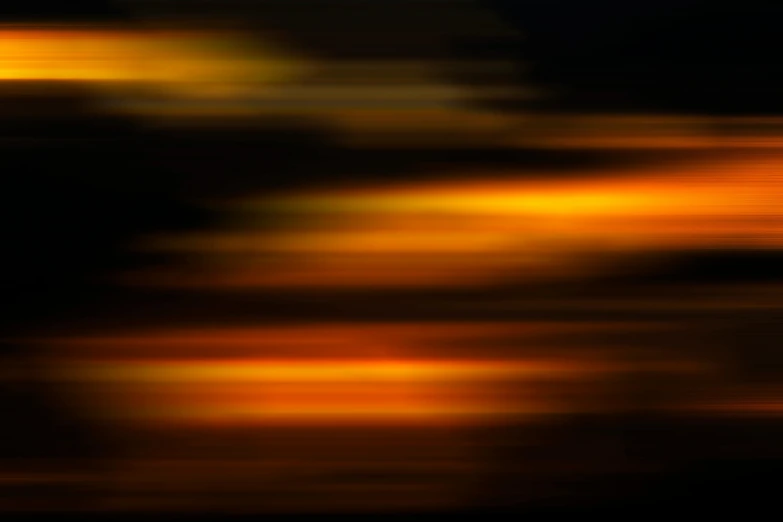a blurry photo of a plane flying in the sky, a digital painting, inspired by Andreas Gursky, orange glow, smooth vector lines, background ( dark _ smokiness ), digital art - n 9