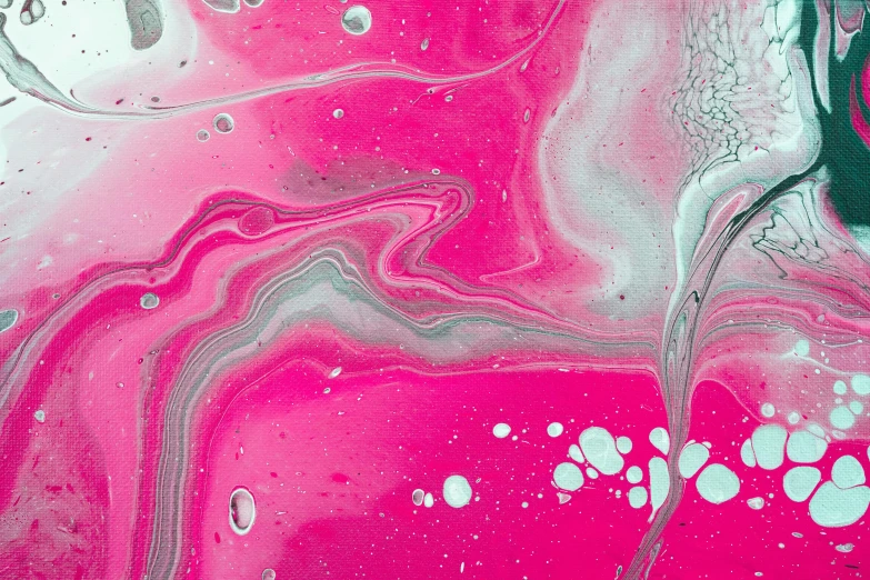 a close up of a pink and white painting, a detailed painting, flickr, abstract art, made of liquid metal and marble, colourful slime, ilustration, ( ( abstract ) )
