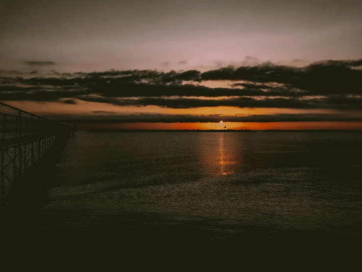 a large body of water under a cloudy sky, pexels contest winner, australian tonalism, sun down, hd wallpaper, instagram post