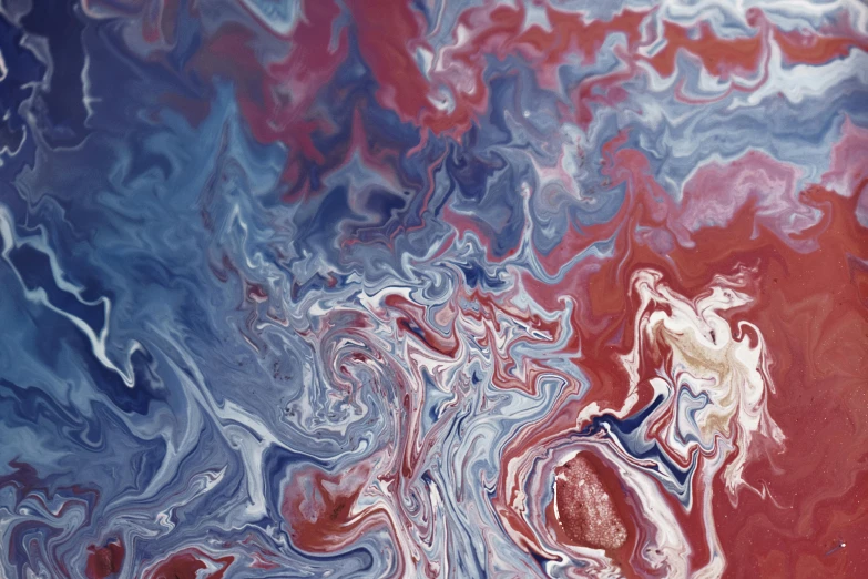 a red, white, and blue abstract painting, inspired by James Jean, pexels contest winner, liquid marble fluid painting, 144x144 canvas, mapbox, fourth of july