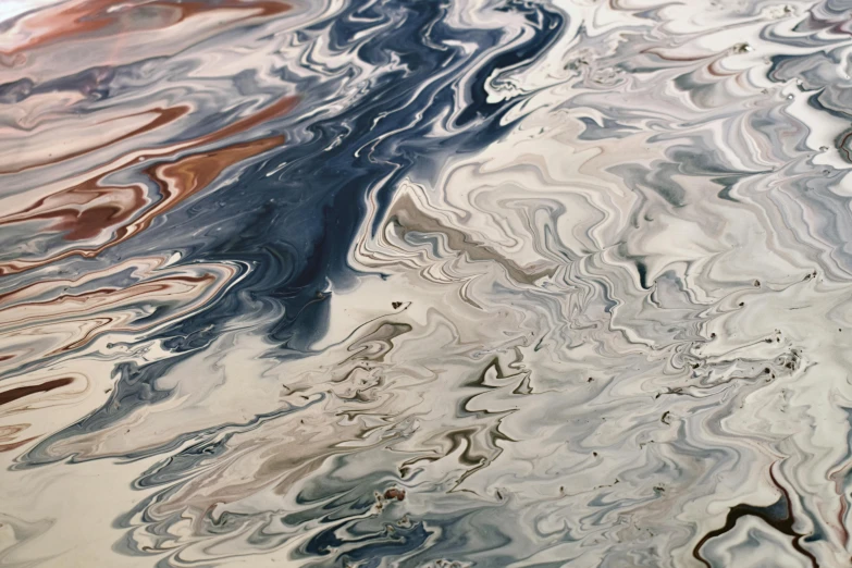 a close up of the surface of a body of water, inspired by Gerhard Richter, unsplash, swirling silver fish, earth colors, 8k resolution”