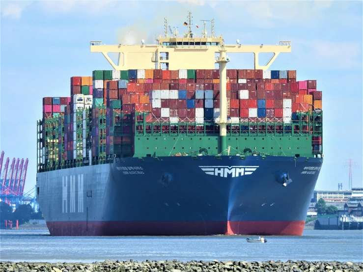 a large container ship sitting on top of a body of water, renaissance, avatar image, bay area, 2019 trending photo, medium closeup