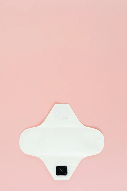 a toilet paper dispenser on a pink background, by Nicolette Macnamara, silicone patch design, bralette, plain background, white petal