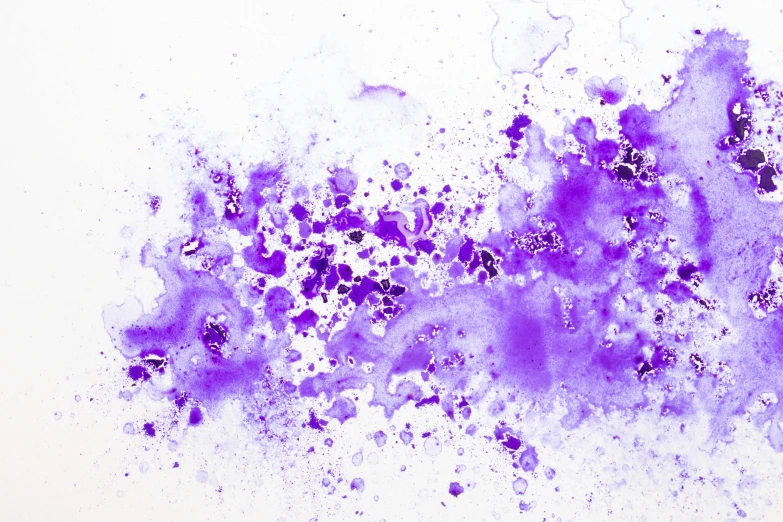 purple paint splattered on a white surface, a watercolor painting, inspired by Yves Klein, pexels, foamy bubbles, ((purple)), exploding, artisanal art