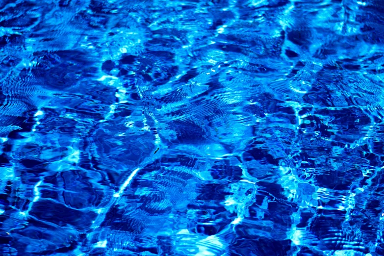 a pool filled with lots of blue water, fine art, street lights water refraction, closeup!!, flowing rhythms, news