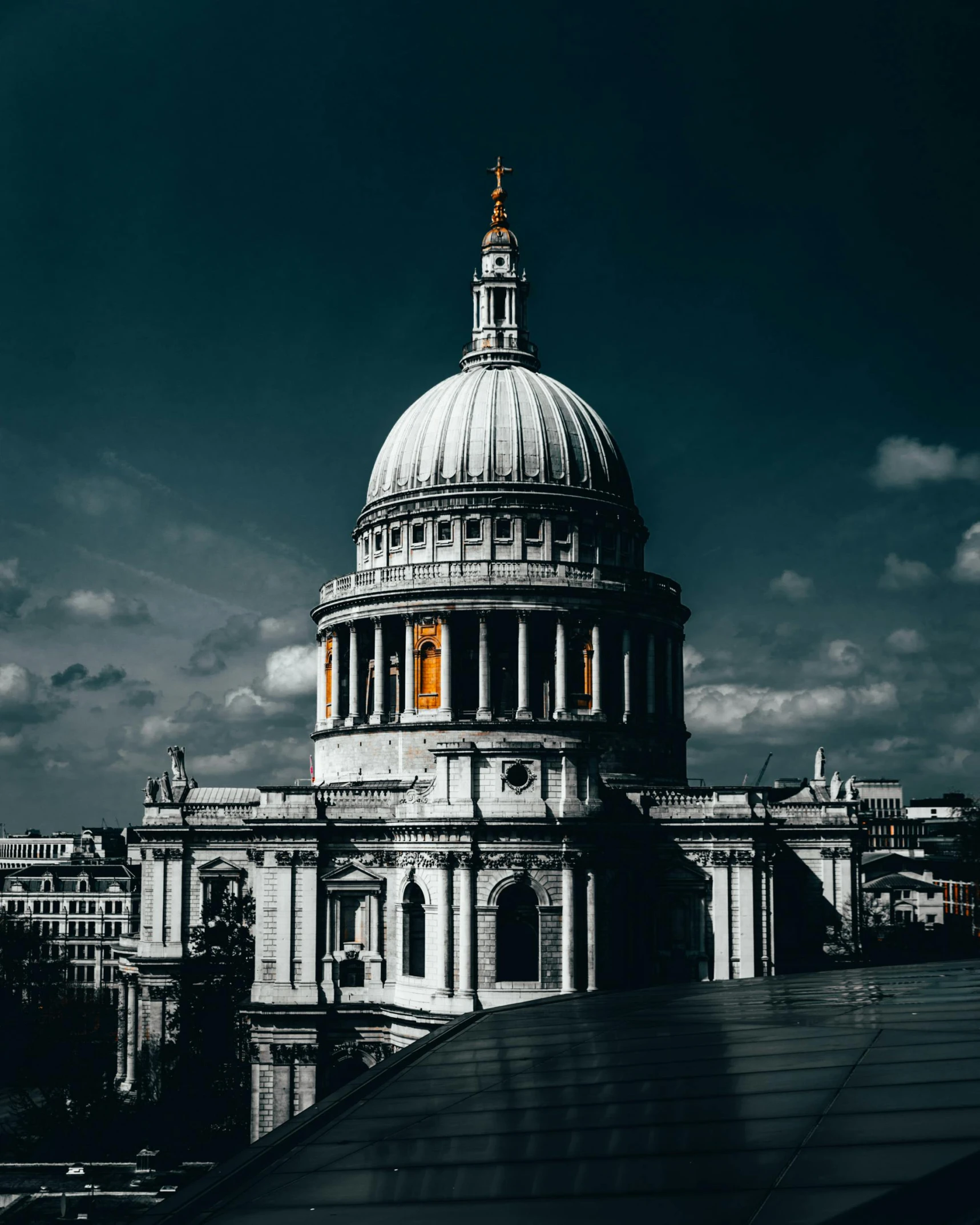 a black and white photo of the dome of st paul's cathedral, pexels contest winner, color picture, a quaint, lgbtq, 1940s photo