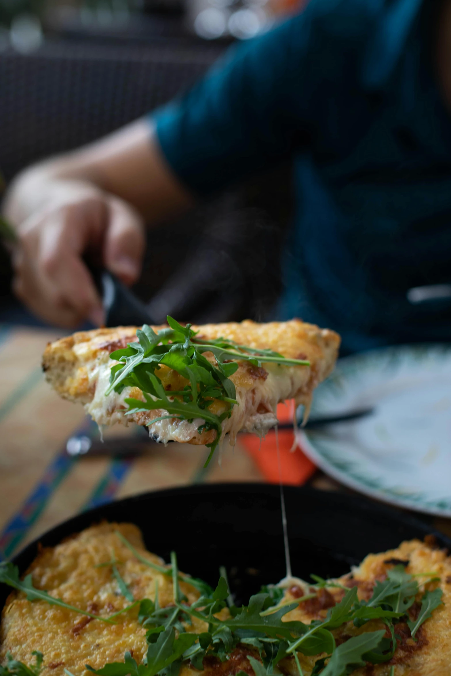 a person taking a slice of pizza out of a pan, inspired by Richmond Barthé, crab, middle close up shot, cheesy, stuffed