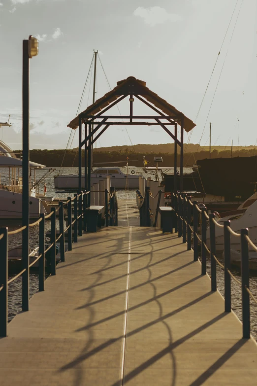 a dock filled with lots of boats next to a body of water, walking towards the camera, afternoon sunlight, marsden, lo-fi