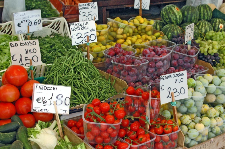 a variety of fruits and vegetables for sale at a market, by Federico Zuccari, square, stockphoto, 3 4 5 3 1, colour
