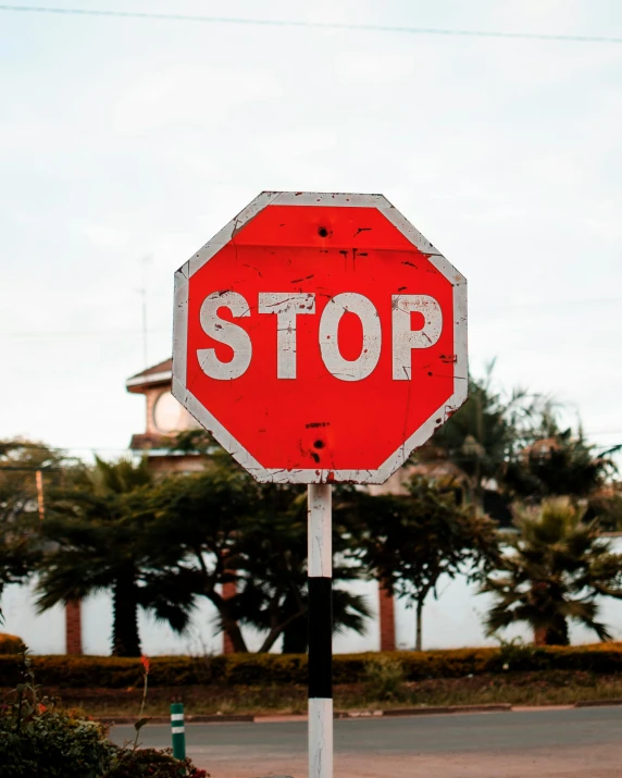 a red stop sign sitting on the side of a road, trending on unsplash, lgbt, instagram story, steroids, protest