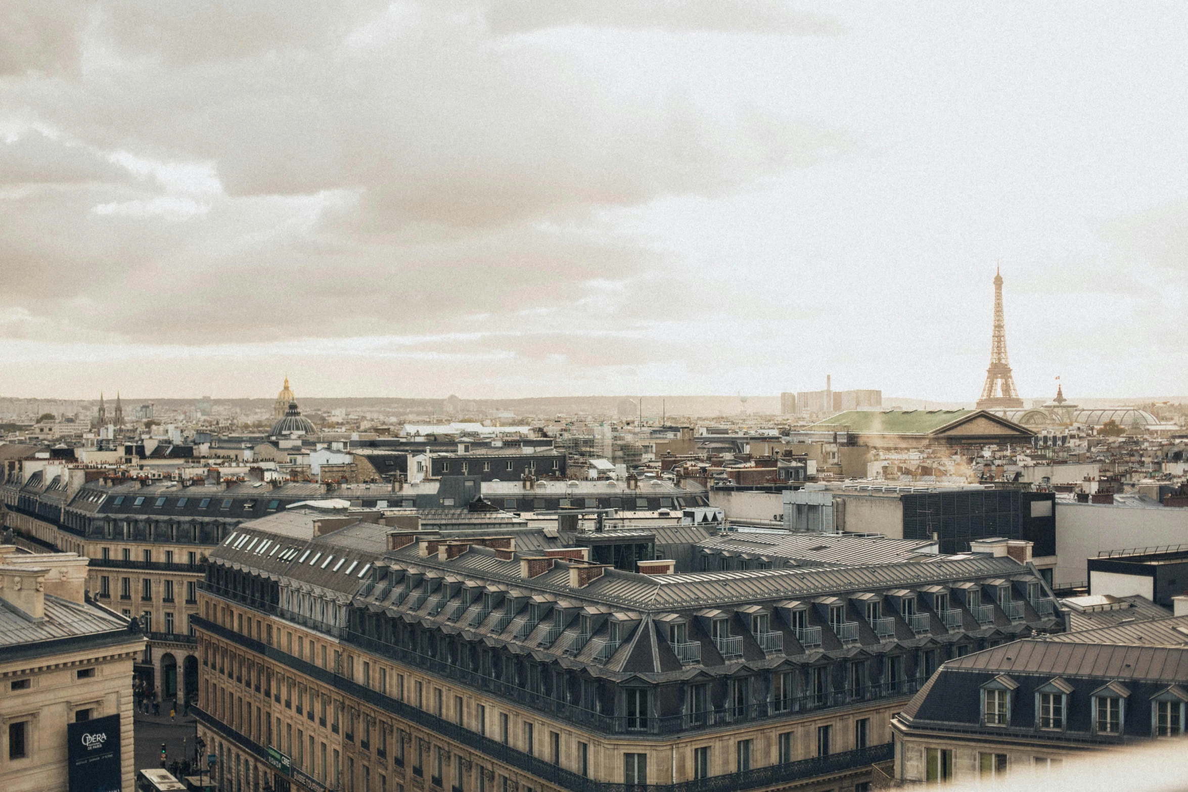 the view of paris from the top of the eiffel tower, a photo, pexels contest winner, paris school, background image, pantheon, jovana rikalo, skyline view from a rooftop