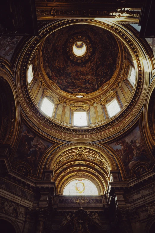 a dome in the middle of a building, by Gian Lorenzo Bernini, draped in gold, 2 5 6 x 2 5 6 pixels, shot from afar, atmospheric artwork