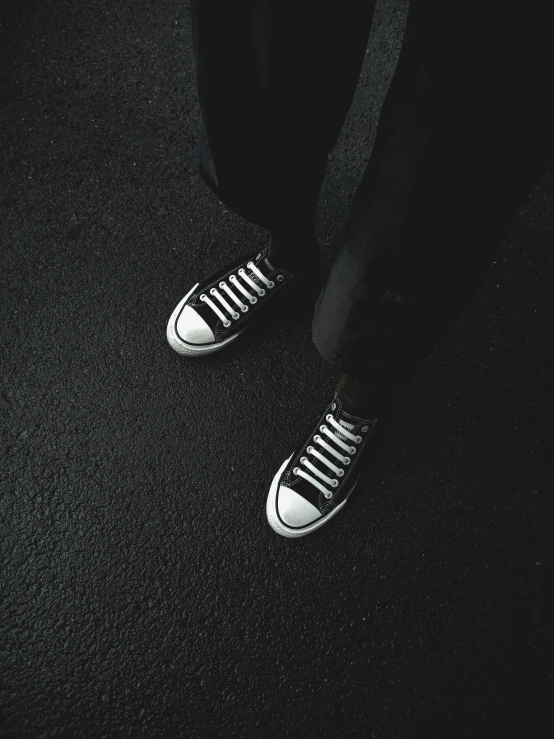 a black and white photo of a person's shoes, inspired by Elsa Bleda, unsplash, sots art, trending on r/streetwear, 15081959 21121991 01012000 4k, style of hajime isayama, ilustration