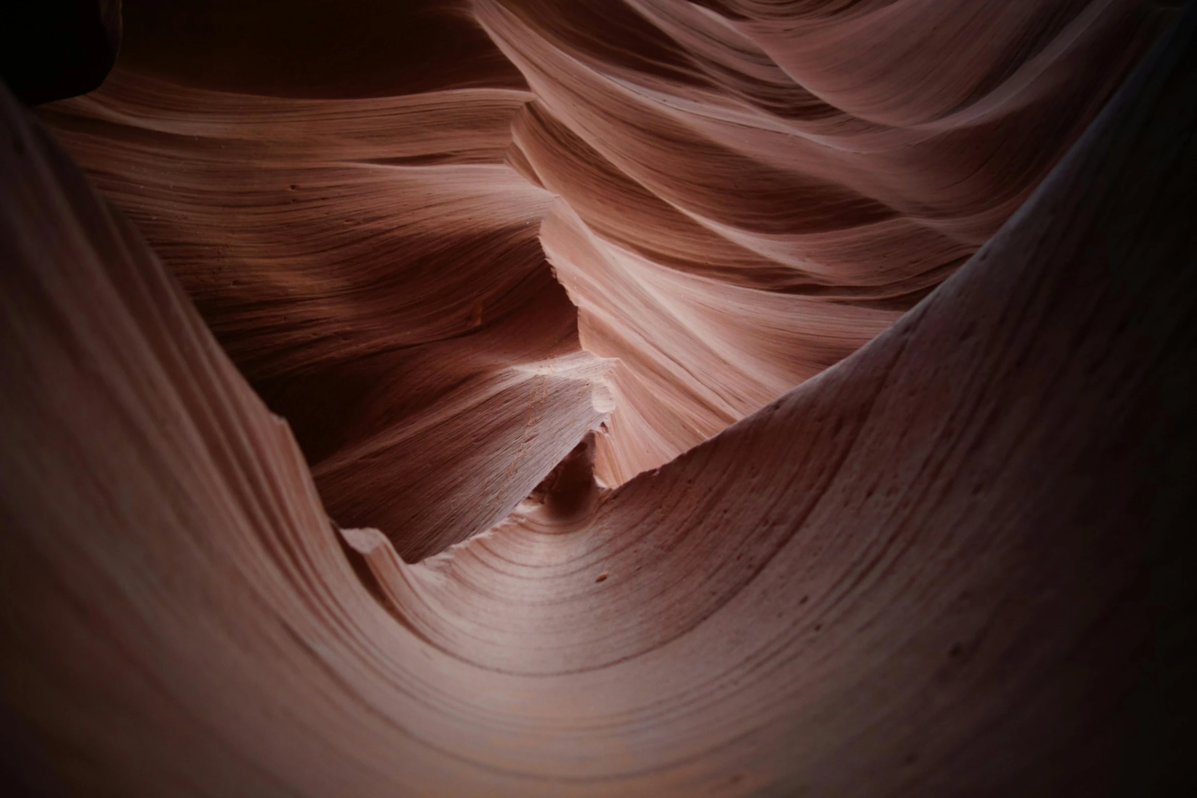 a close up view of the inside of a canyon, an abstract sculpture, pexels contest winner, infinity hieroglyph waves, muted colors. ue 5, lpoty, songlines