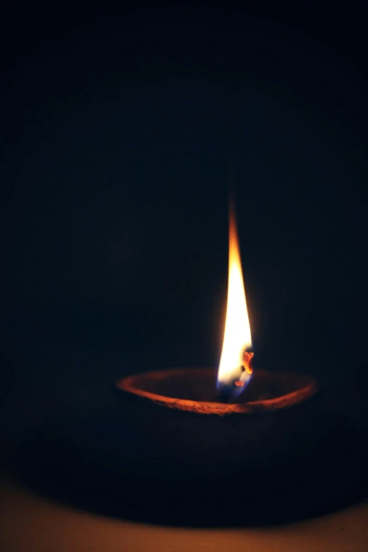 a lit candle in the dark, avatar image