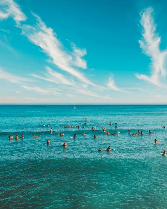 a group of people swimming in the ocean, body of water, manly, multiple stories, thumbnail