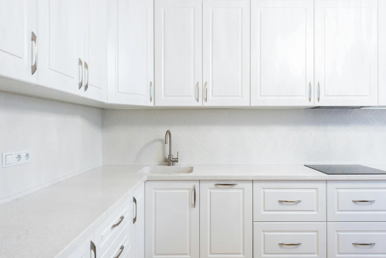the kitchen is clean and ready for us to use, trending on unsplash, photorealism, white background : 3, fan favorite, pearlized, ultra realistic photo