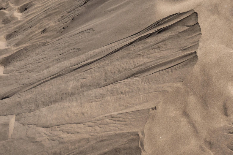 a black and white photo of sand dunes, an ultrafine detailed painting, pexels contest winner, muted browns, closeup 4k, sandstone, taupe