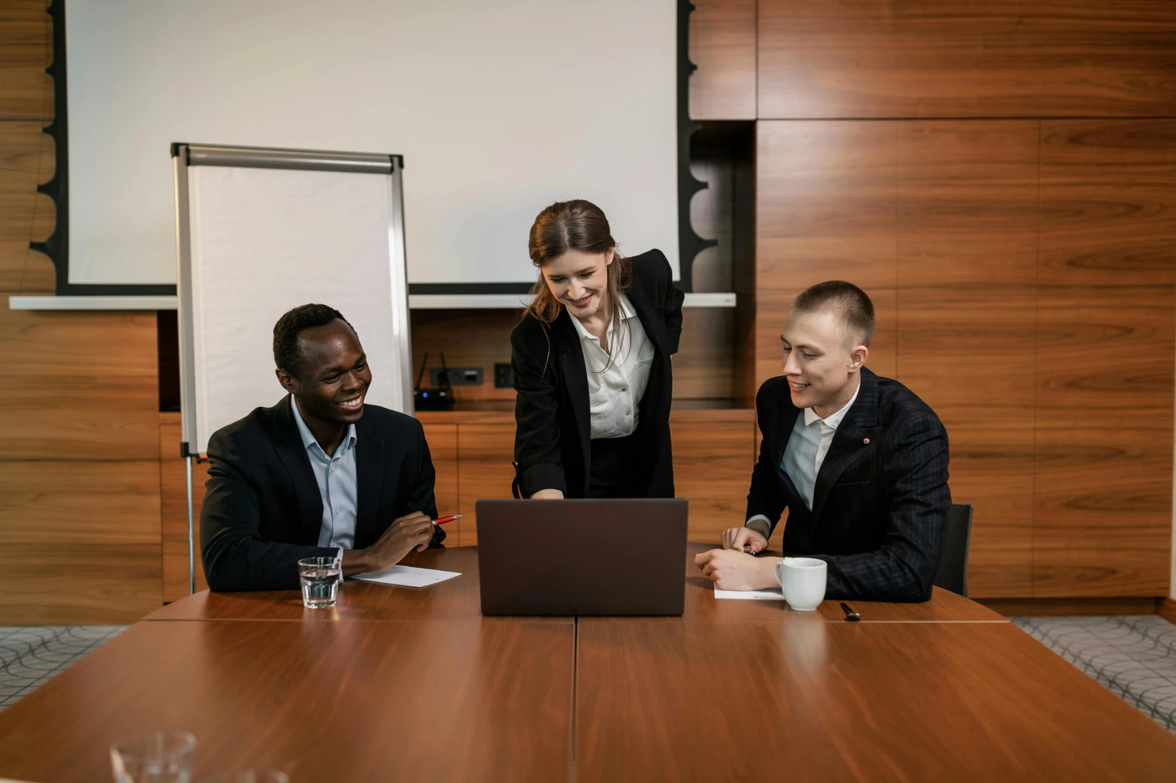 a group of business people sitting around a conference table, pexels contest winner, renaissance, avatar image, brown, maintenance, multiple stories