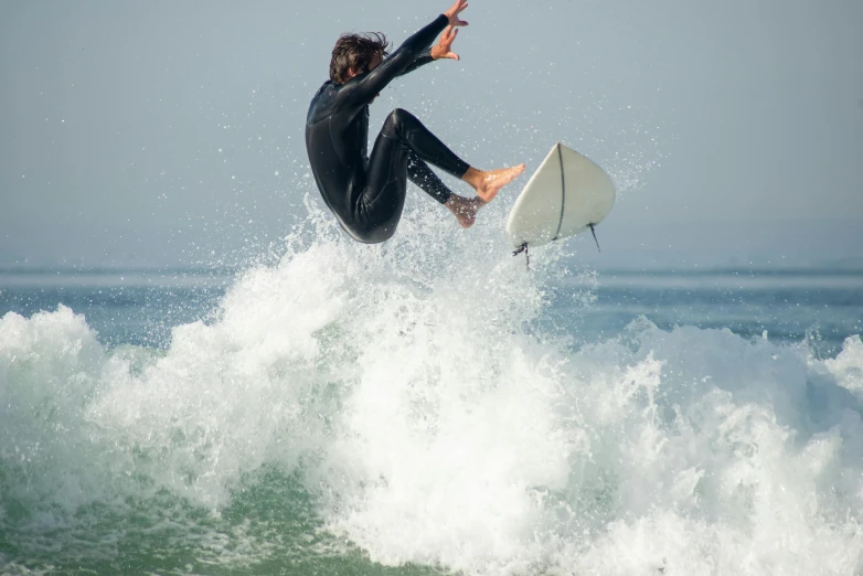 a man riding a wave on top of a surfboard, pexels contest winner, figuration libre, jump kick, hollister ranch, tournament, thumbnail